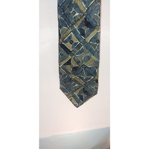 Pastime by Arrow vintage brown and grey tie 100% italian silk